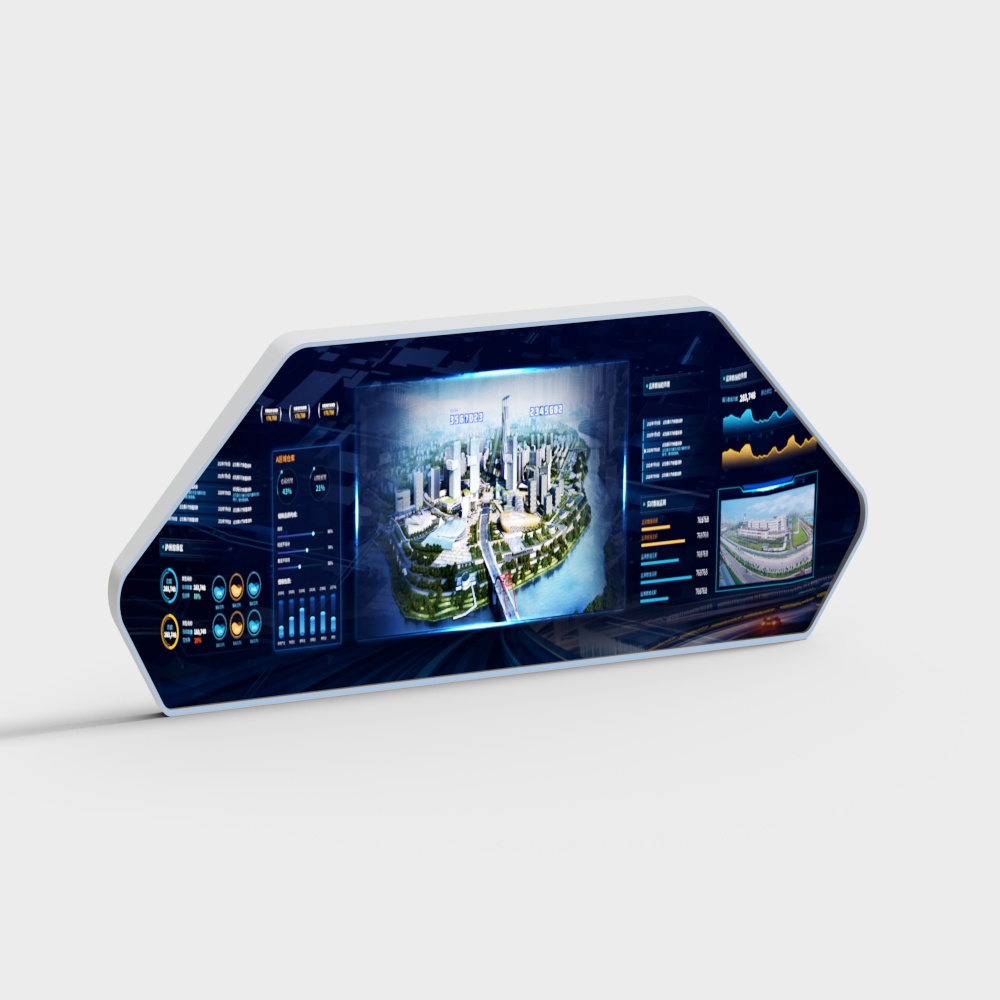Smart City Dashboard 3D model