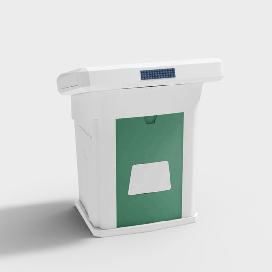 Futuristic Smart Trash Bin 3D model