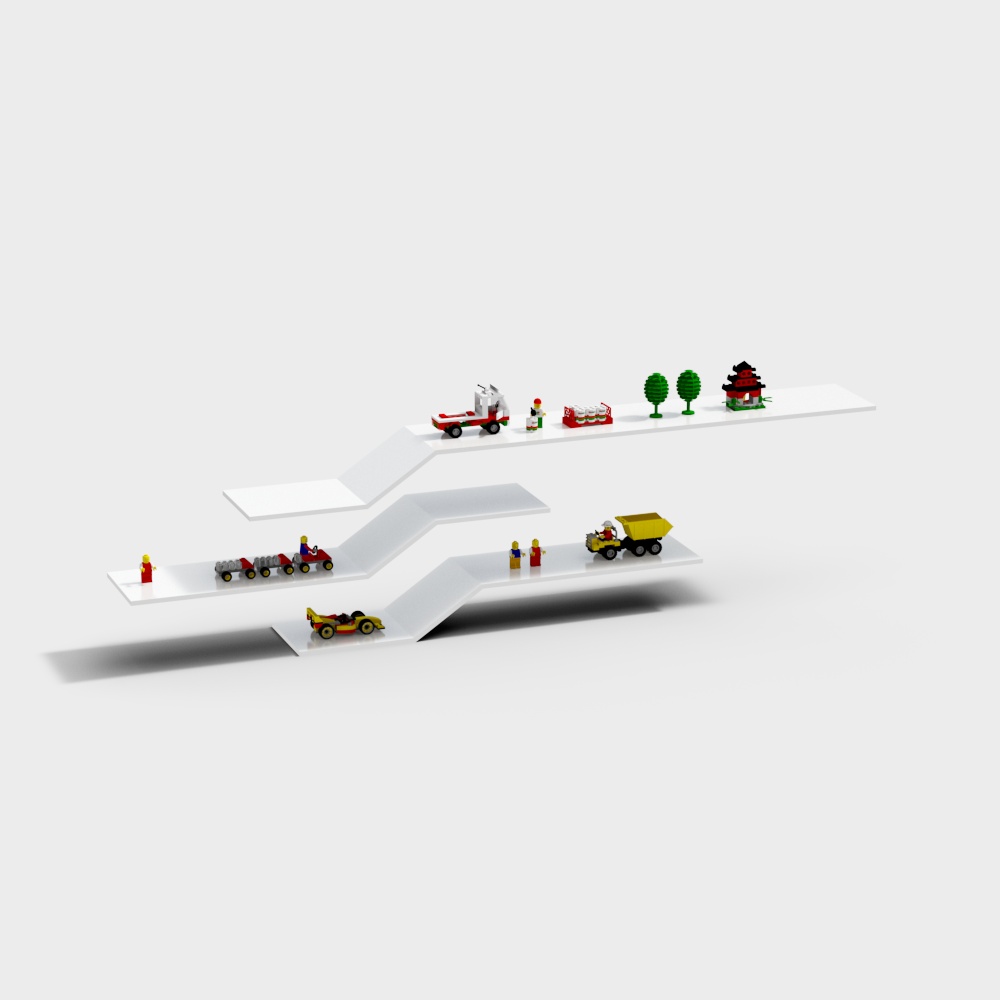 City Miniature Landscape 3D model