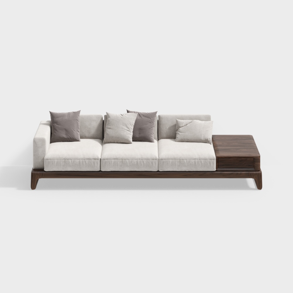 sofa gỗ kết hợp