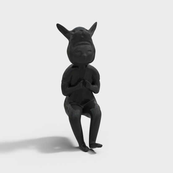 Enchanting 3D Model - Black Shadow Dancer