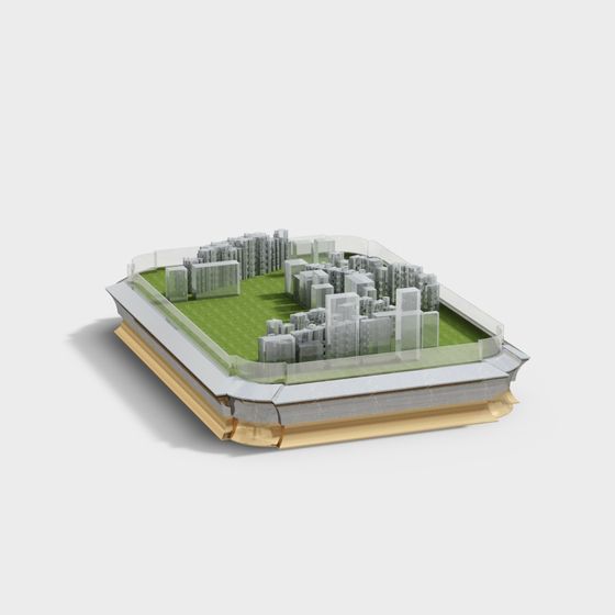 Urban Oasis Futuristic City 3D model