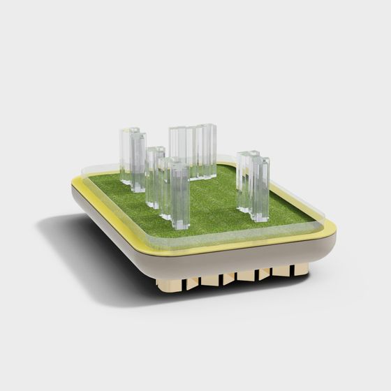 Futuristic City Low-Poly 3D Model for Creative Projects