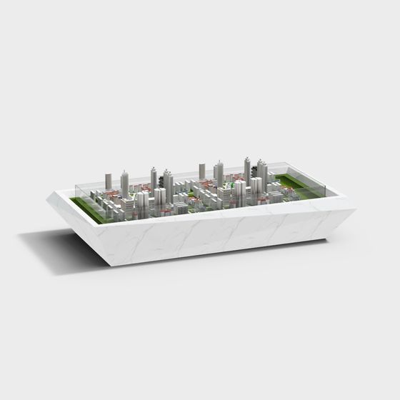 Modern Urban Landscape 3D model
