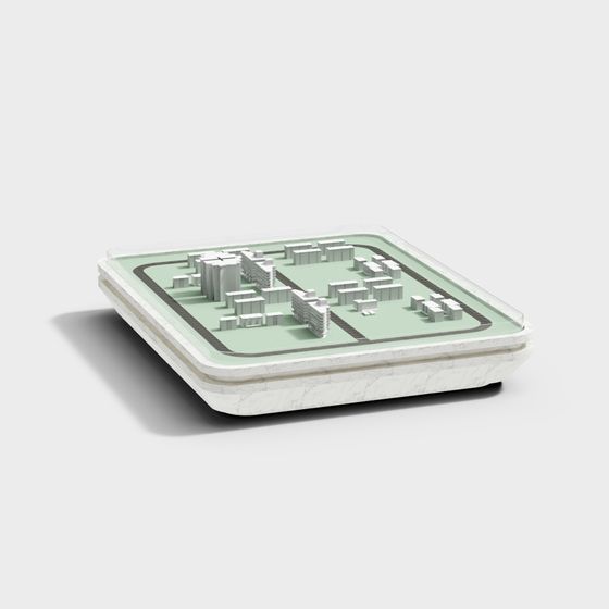 Modern Urban Planning 3D model
