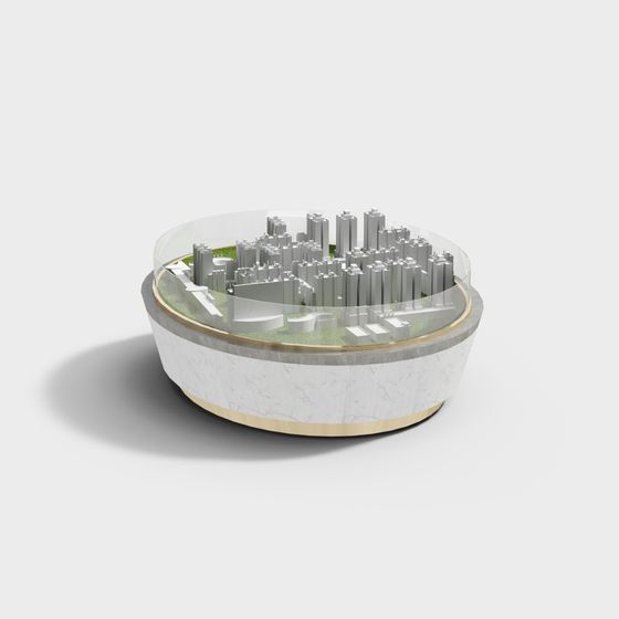 Futuristic Urban Display Platform 3D model