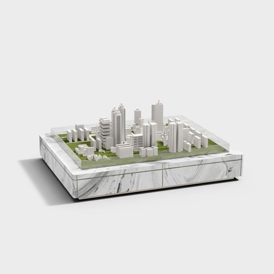 Futuristic City 3D Model for Modern Urban Design