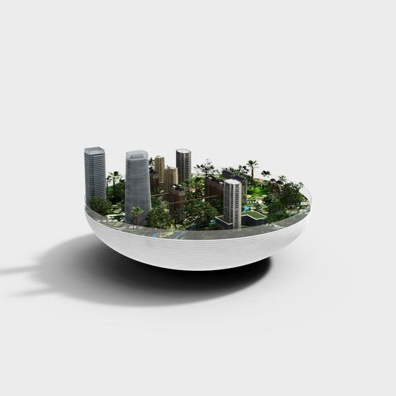 Urban Oasis 3D model for Creative Projects