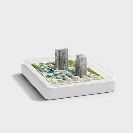 Urban Oasis 3D Model for Creative Projects