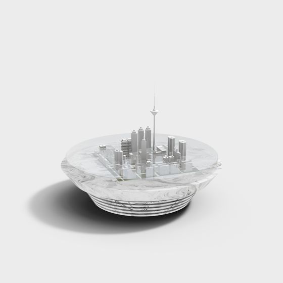 Urban Skyline 3D Model - City Apex
