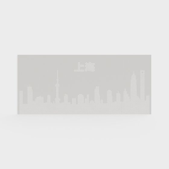 Pixel City 3D model for Modern Design