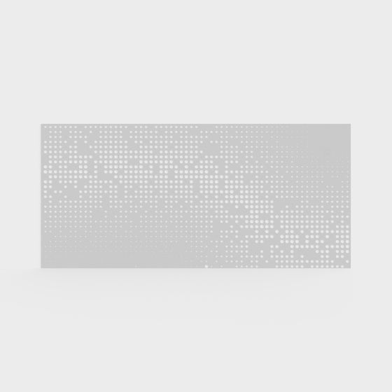 Pixelated Wall Panel 3D model