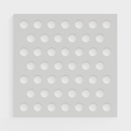 Geometric Hollow Panel 3D model