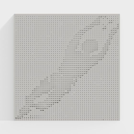 Pixel Wall 3D model for Creative Projects
