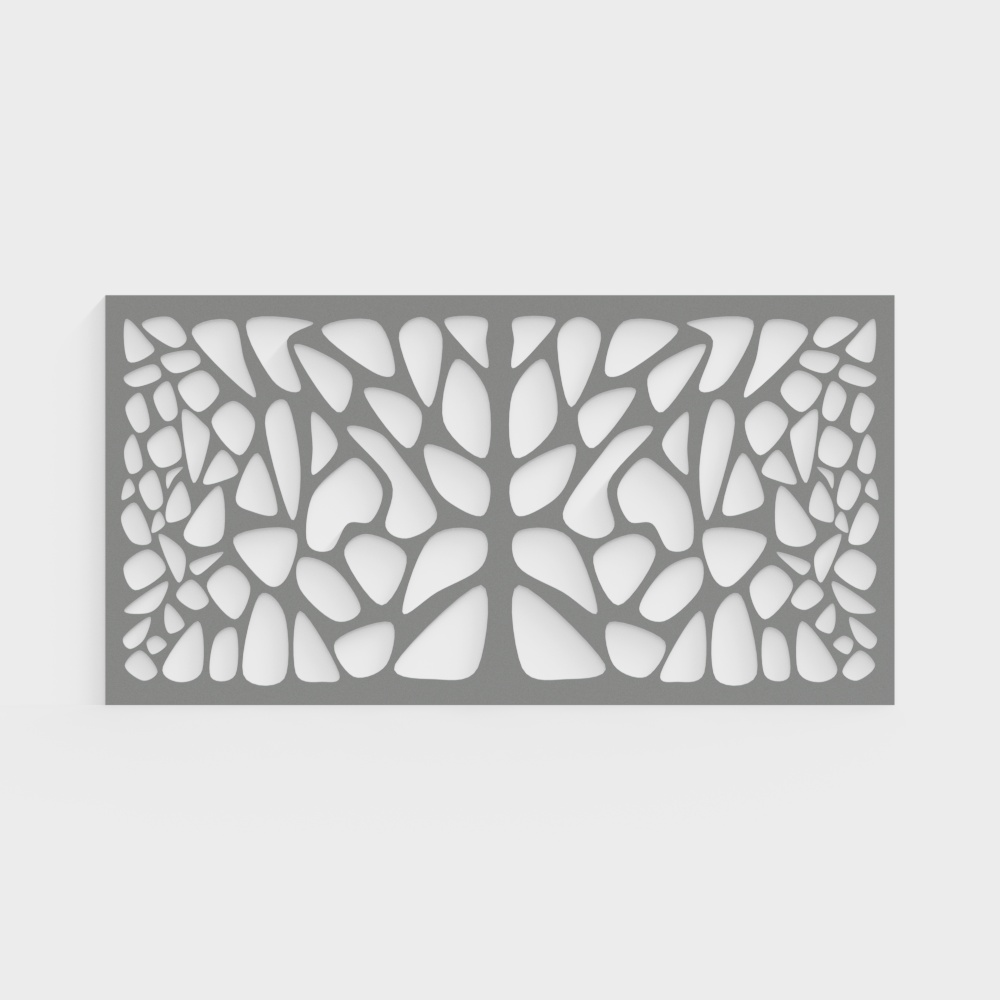 Square punched plate