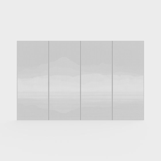 Grid Wall Panels 3D model for Modern Spaces