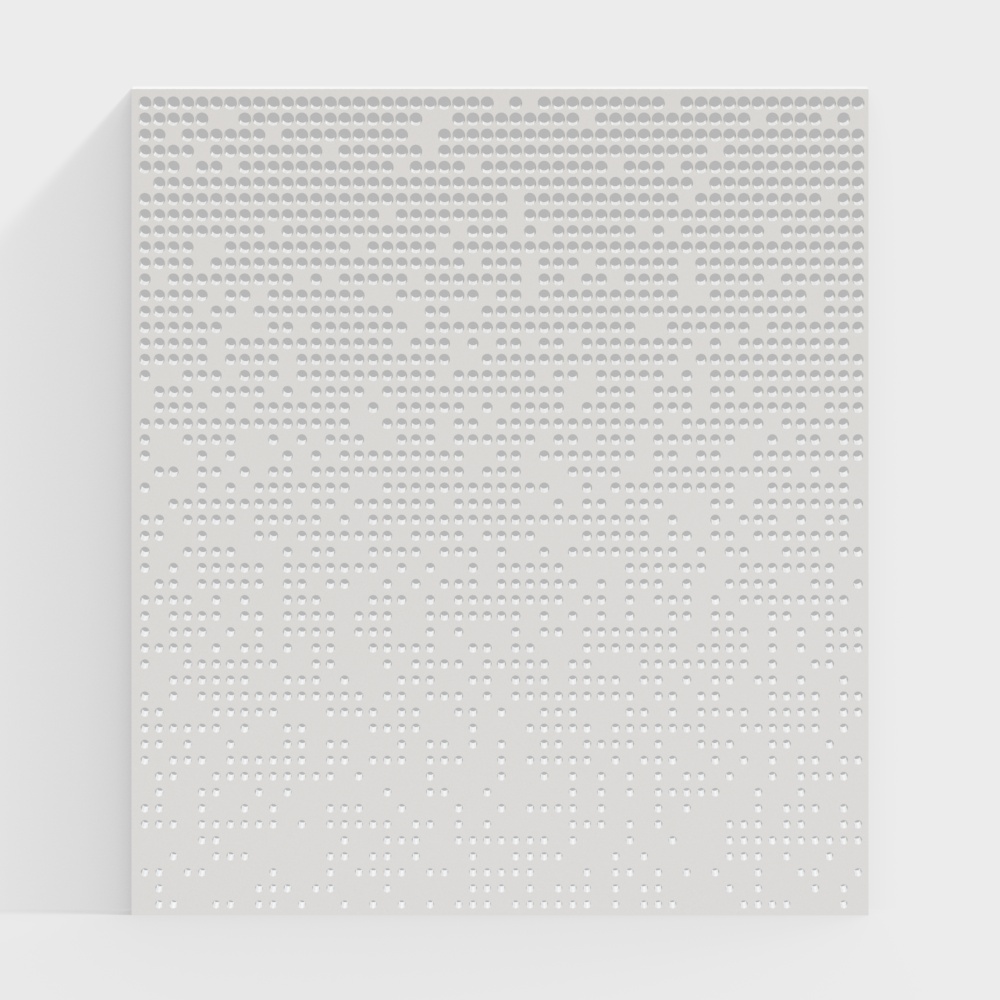 Vertical bar punched plate