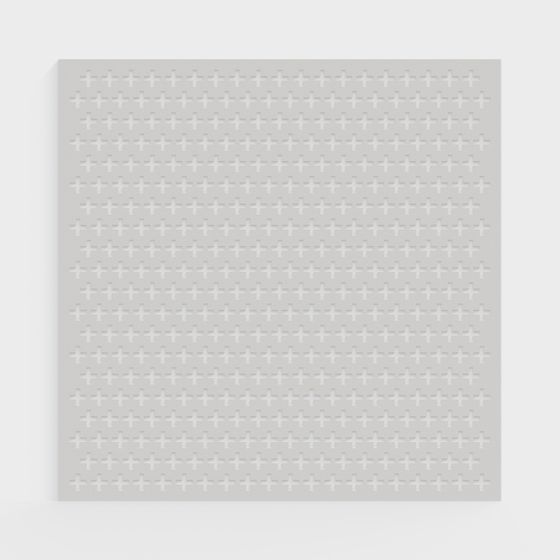 Cross Grid Panel 3D model