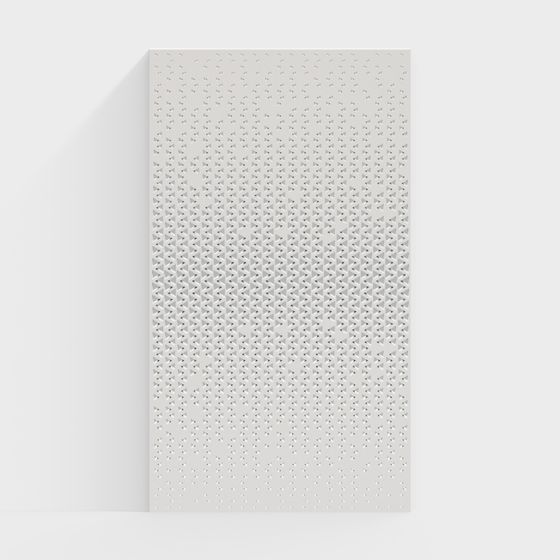 Triangular Perforated Panel 3D model