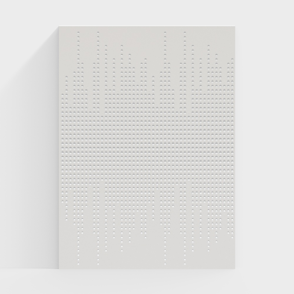 Vertical bar punched plate