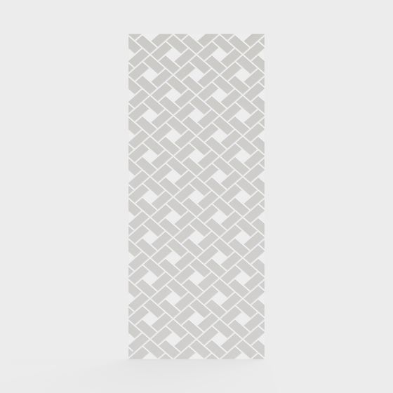 Woven Wall 3D model - Unique Low Poly Design