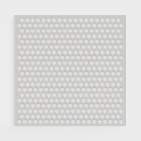 Perforated Panel 3D model for Modern Design