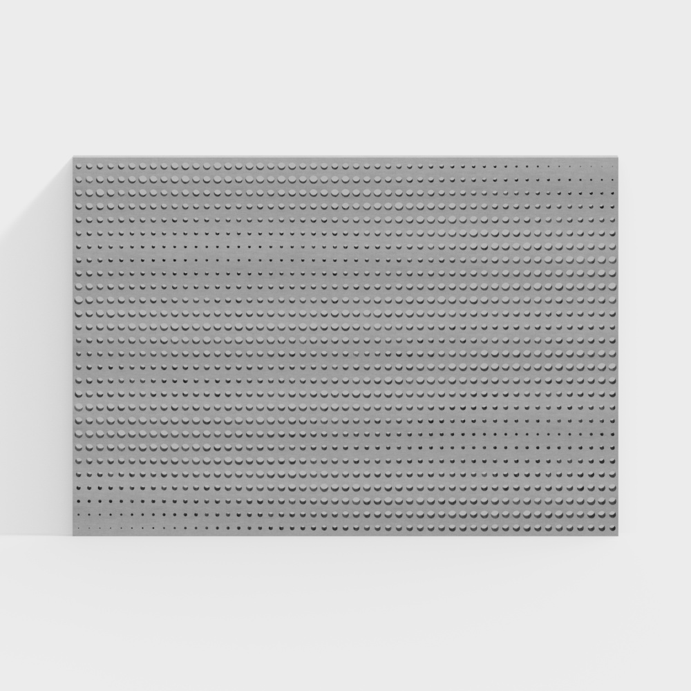 Vertical bar punched plate