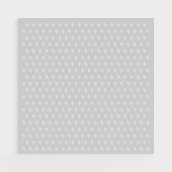 Elegant Diamond Lattice Panel 3D model