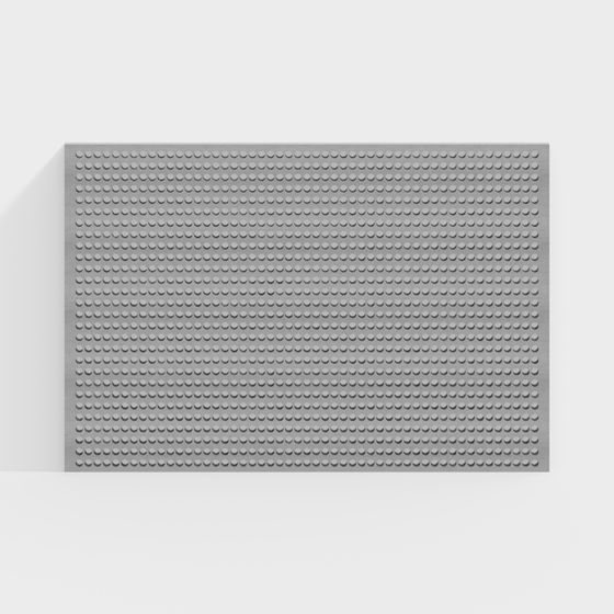 Low Poly Brick Base 3D model for Creative Projects