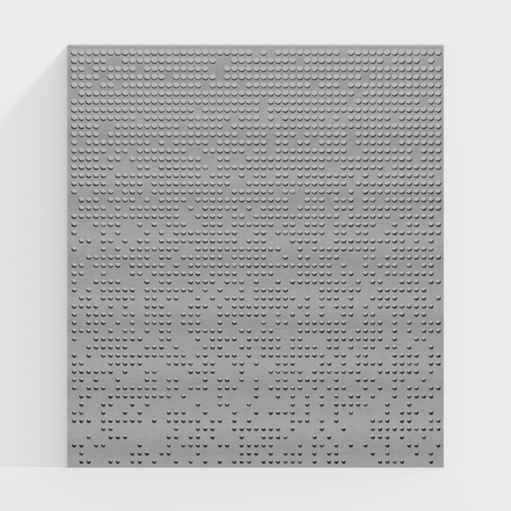 Art modeling punching plate