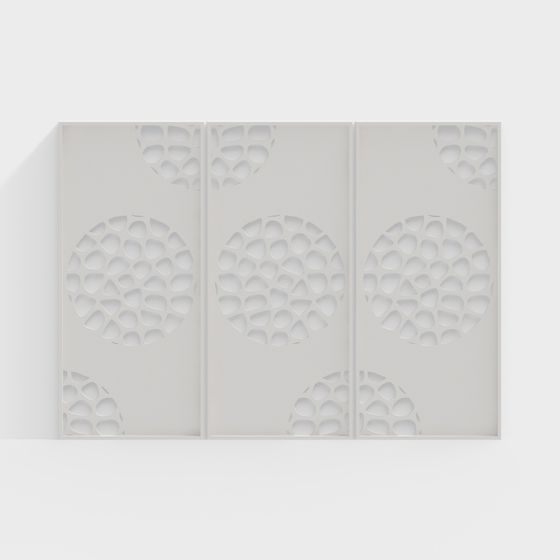 Low Poly Honeycomb Screen 3D model