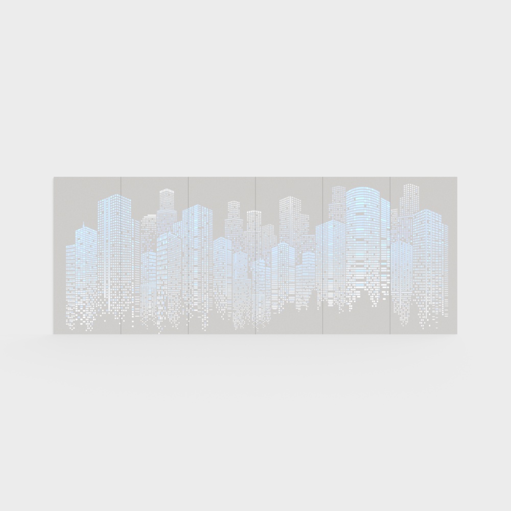 Pixel Cityscape 3D model