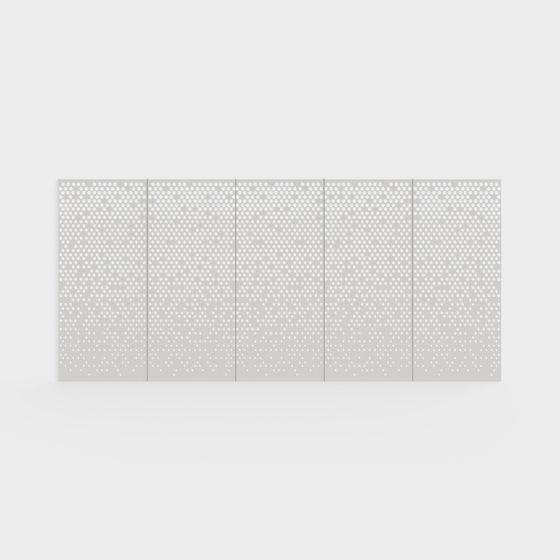Perforated Panel 3D model for Modern Designs
