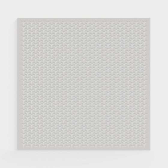 Elegant Herringbone Panel 3D model