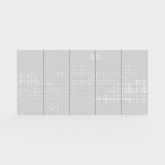 Mountain Wall Panel 3D model