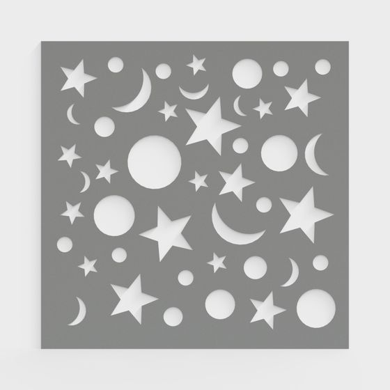 Dreamy Night Sky 3D model for Creative Projects