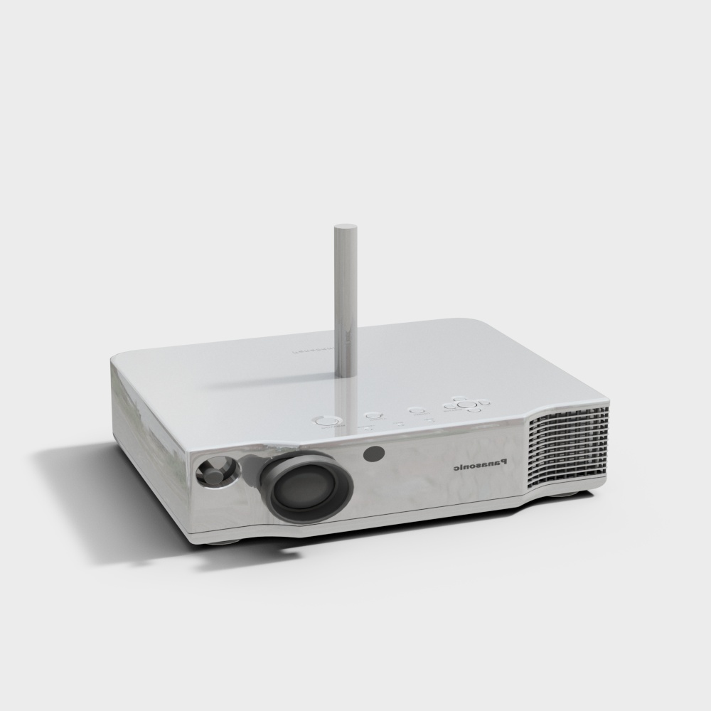 Stylish Low-Poly Projector 3D model