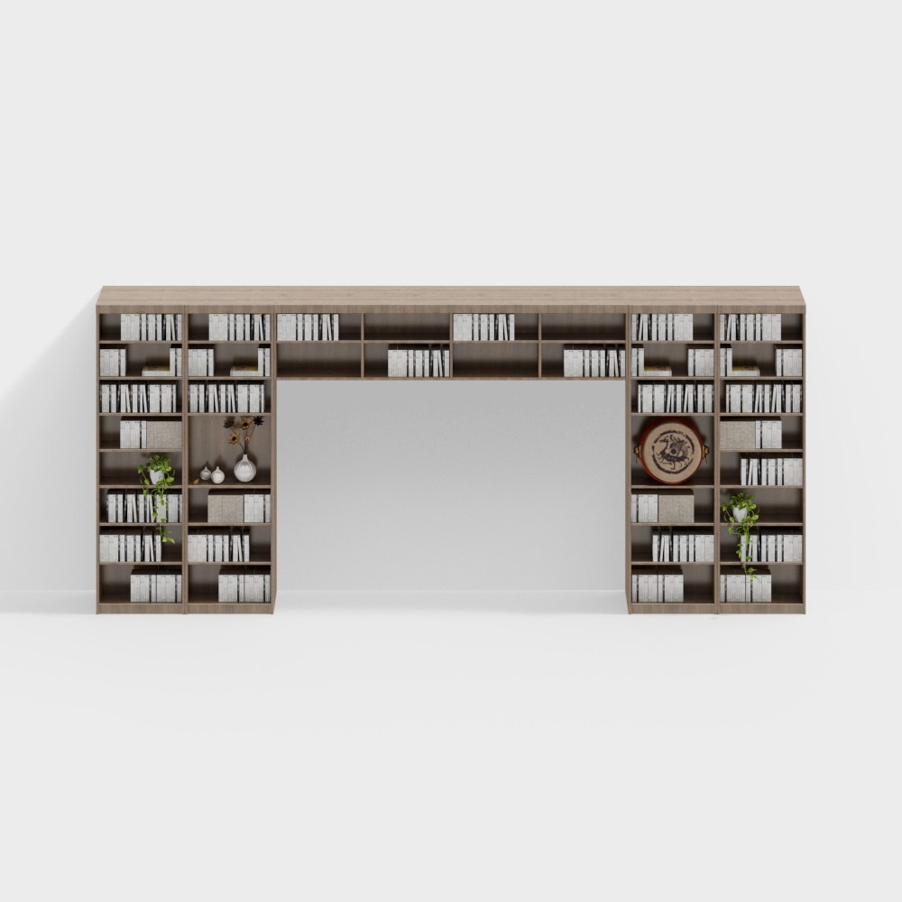 Estantería de arco de biblioteca