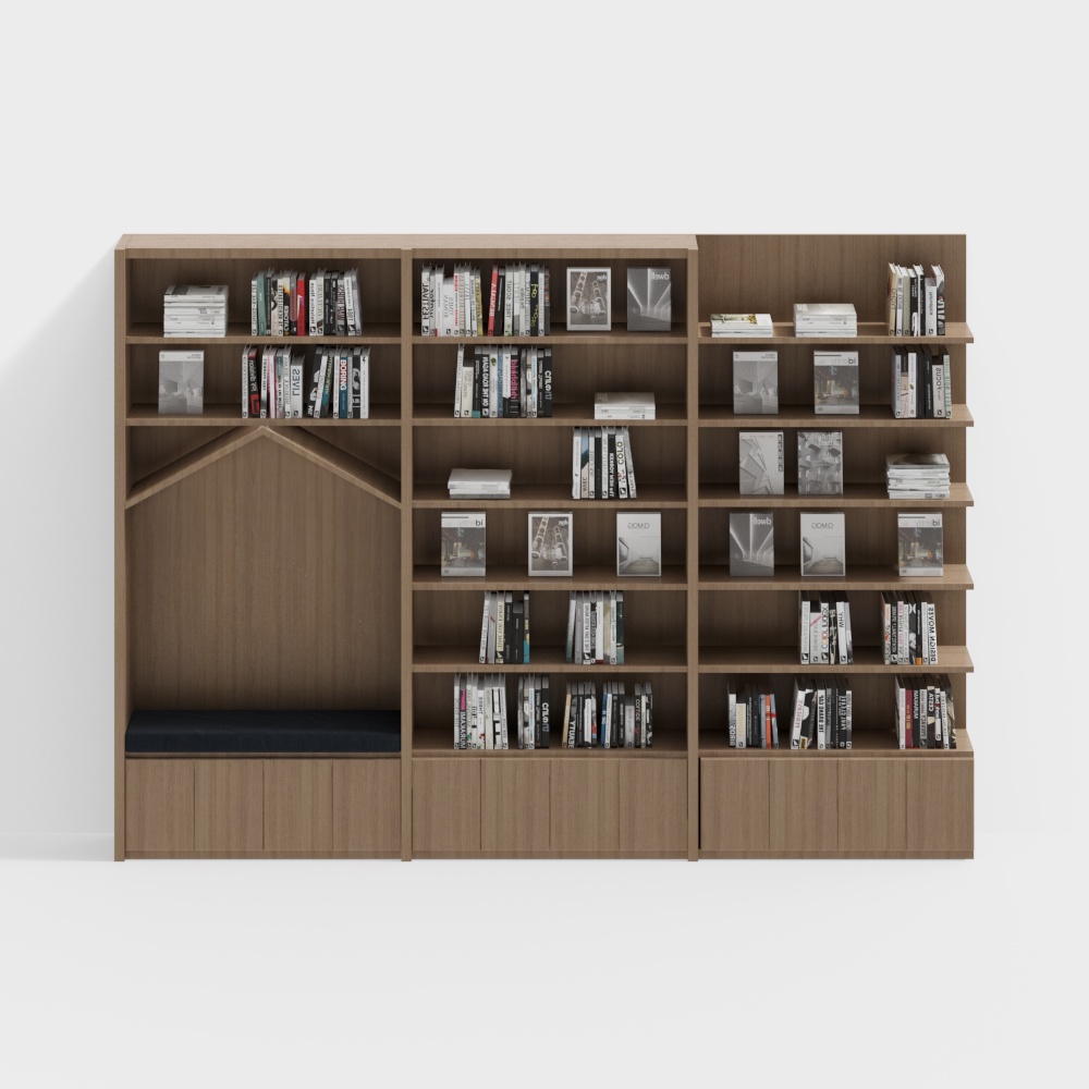 Bookstore deck multi-layer bookshelf