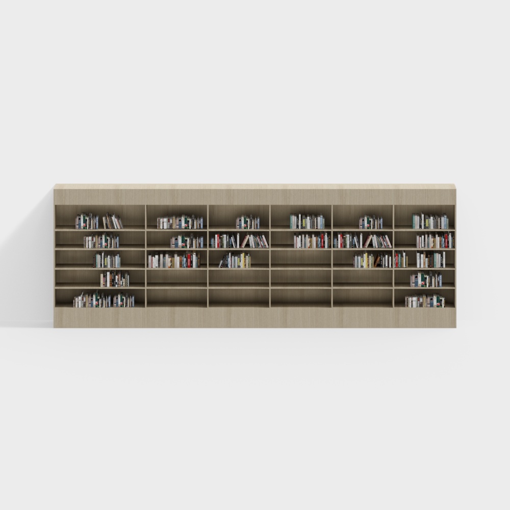 Library extended bookshelf