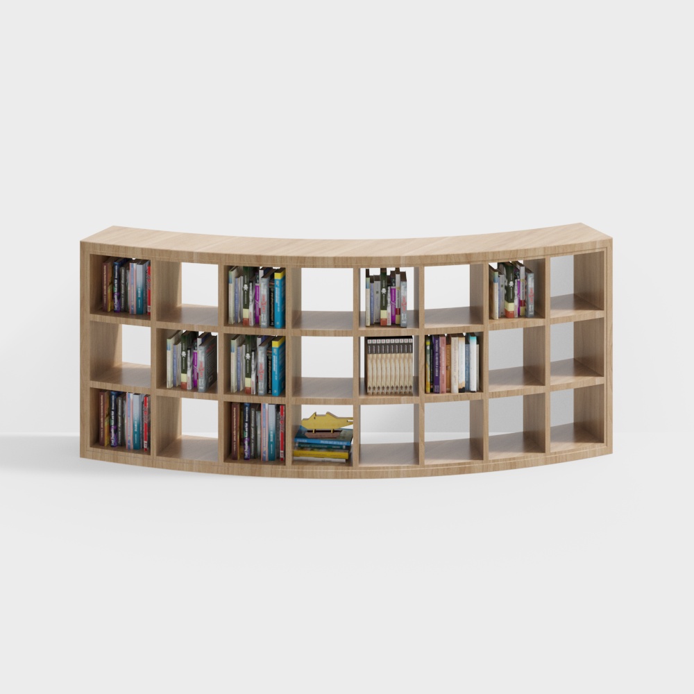 Estantería curva para niños