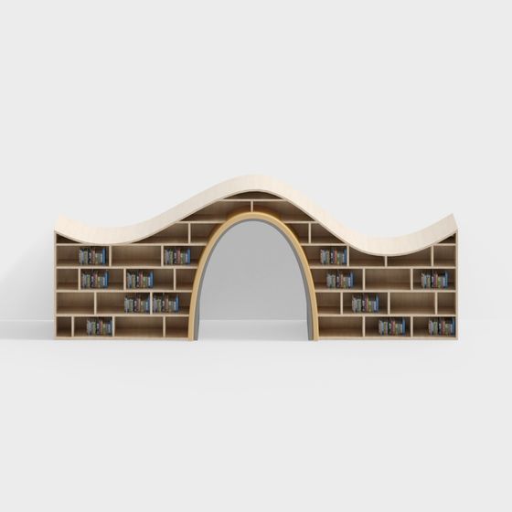 Giá sách hình vòm thư viện trẻ em