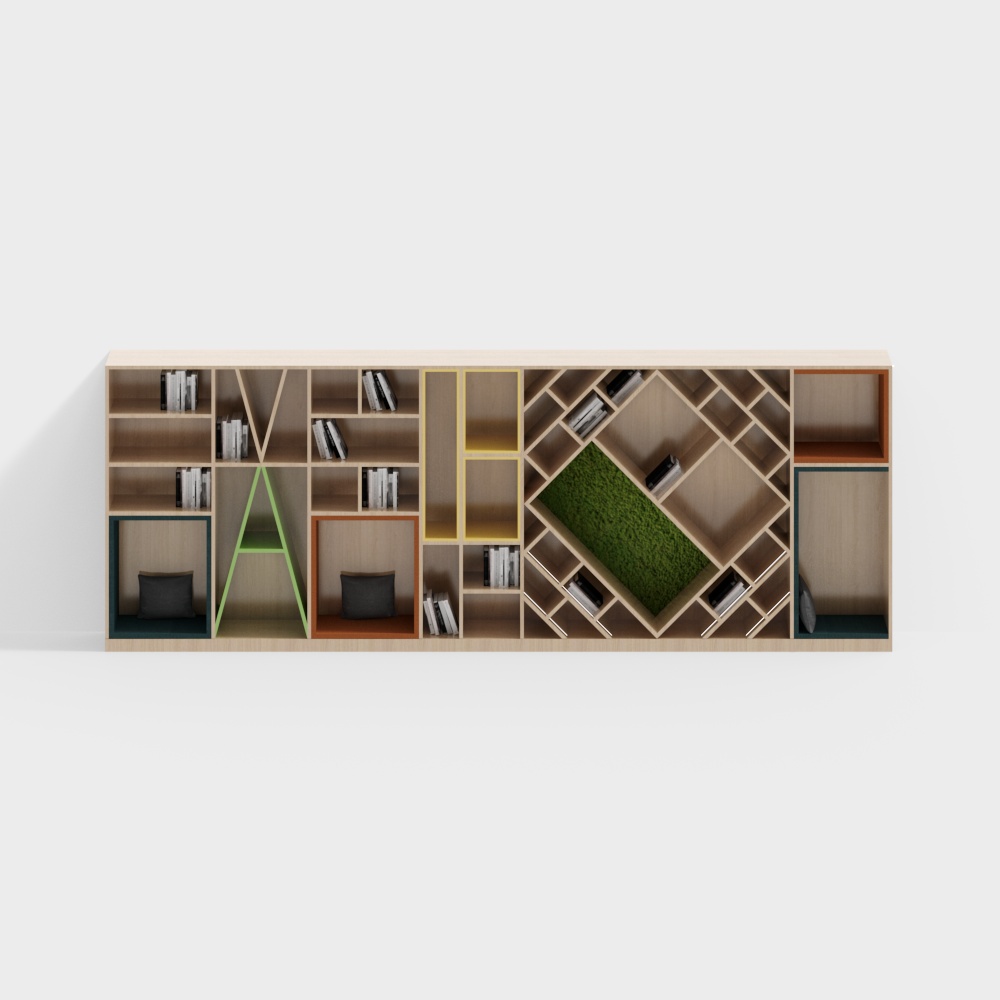 Bookstore Doka House Exhibition Bookshelf