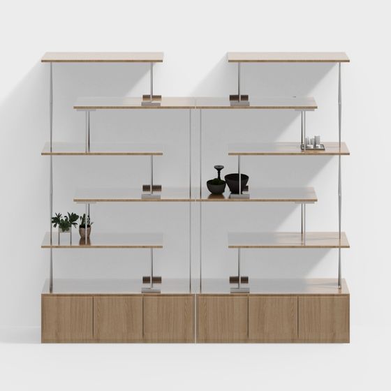Urban Elegance Bookshelf 3D model