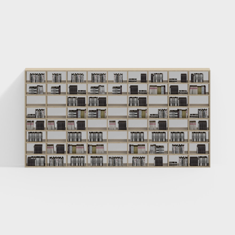 Estanterías de libros de pared a pared para librería