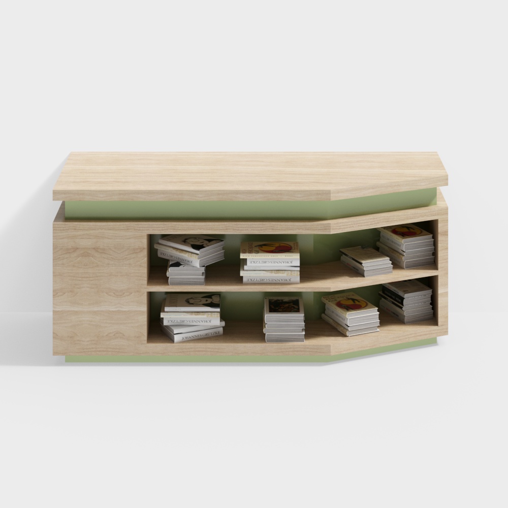 Bookstore bookshelf card holder