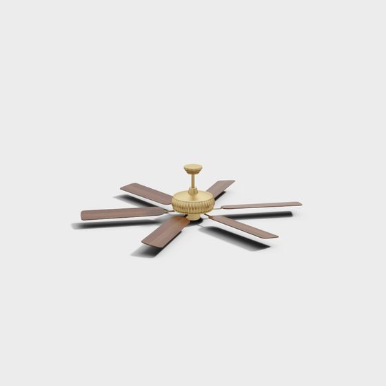 Stylish Modern Ceiling Fan 3D model