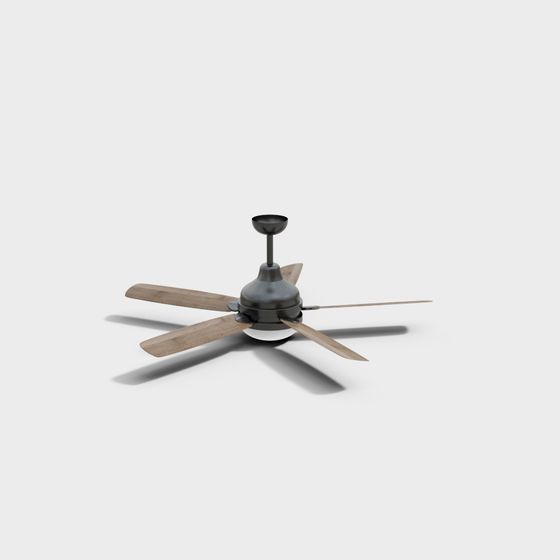Sleek Minimalist Ceiling Fan 3D model