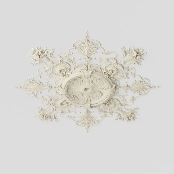 Elegant Low-Poly Ceiling Decoration 3D Model