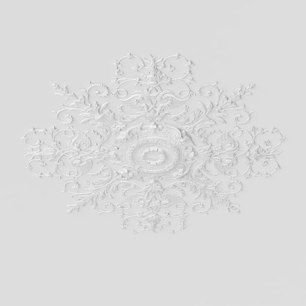 French carved lamp panel